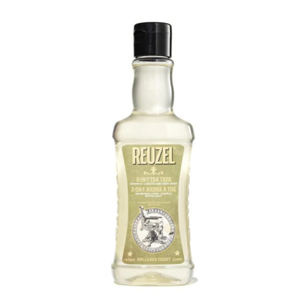 Reuzel 3-in-1 Tea Tree Shampoo availiable at venice barber shop